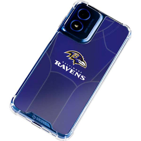 NFL Baltimore Ravens Team Jersey Moto G 5G (2024) Clear Case