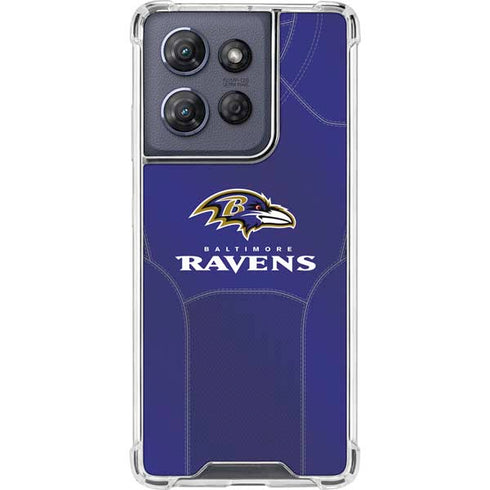 NFL Baltimore Ravens Team Jersey Moto G Play 5G (2025) Clear Case