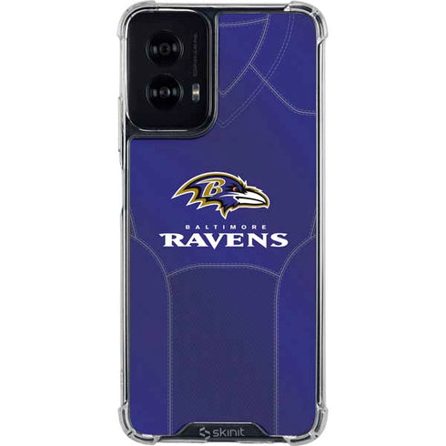 NFL Baltimore Ravens Team Jersey Moto G Power 5G (2024) Clear Case