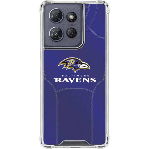 NFL Baltimore Ravens Team Jersey Moto G Power 5G (2025) Clear Case