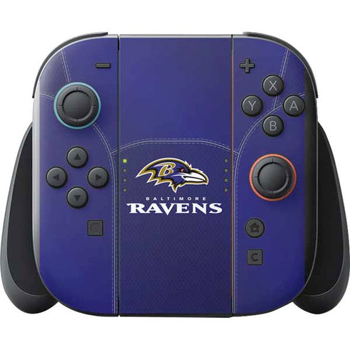 NFL Baltimore Ravens Team Jersey Nintendo Switch 2 (2025) with Joy-Con Skin