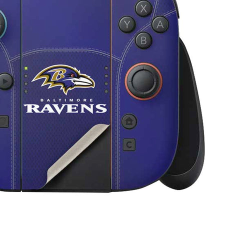 NFL Baltimore Ravens Team Jersey Nintendo Switch 2 (2025) Joy-Con Controller Skin