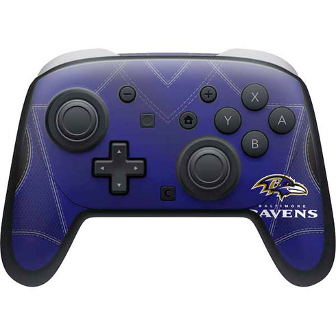 NFL Baltimore Ravens Team Jersey Nintendo Switch 2 (2025) Pro Controller Skin