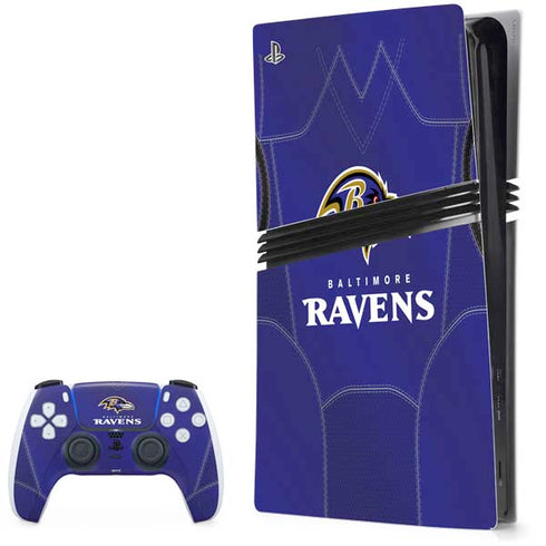 NFL Baltimore Ravens Team Jersey PS5 Pro Bundle Skin