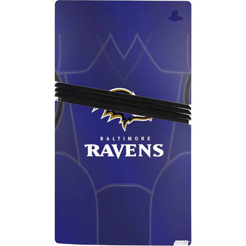 NFL Baltimore Ravens Team Jersey PS5 Pro Console Skin