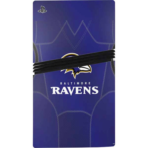 NFL Baltimore Ravens Team Jersey PS5 Pro Disk Console Skin