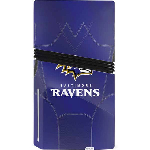 NFL Baltimore Ravens Team Jersey PS5 Pro Disk Console Skin