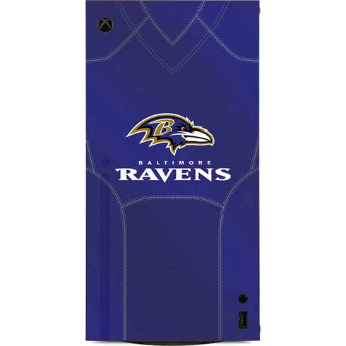NFL Baltimore Ravens Team Jersey XBox Series X Digital Edition Console Skin