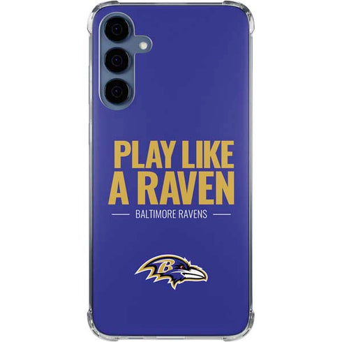 NFL Baltimore Ravens Team Motto Galaxy A35 5G Clear Case