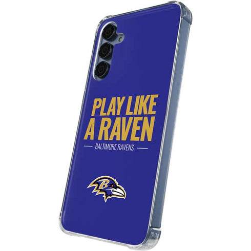 NFL Baltimore Ravens Team Motto Galaxy A35 5G Clear Case