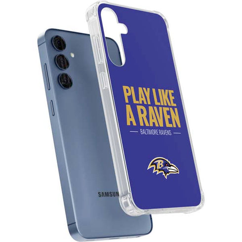NFL Baltimore Ravens Team Motto Galaxy A55 5G Clear Case
