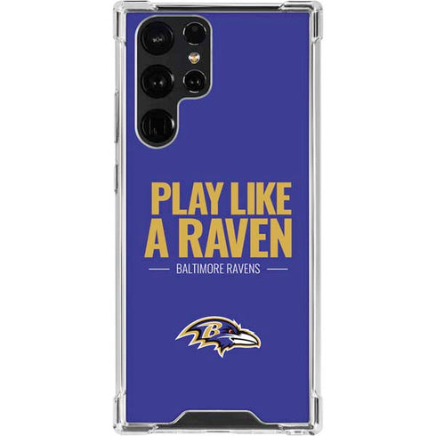 NFL Baltimore Ravens Team Motto Galaxy S23 Ultra Clear Case