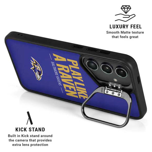 NFL Baltimore Ravens Team Motto Galaxy S25 Plus Kickstand Case