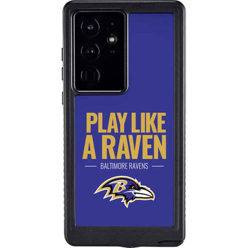NFL Baltimore Ravens Team Motto Galaxy S24 Ultra Waterproof Case