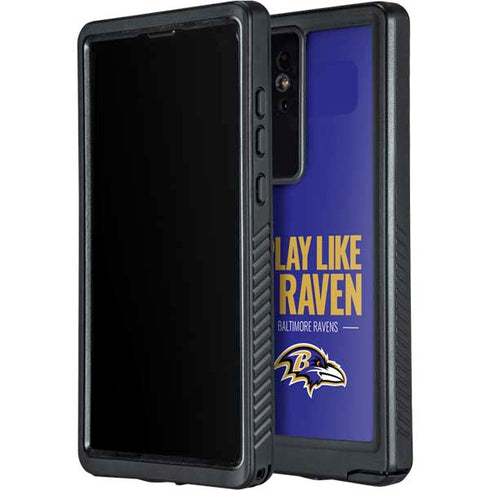 NFL Baltimore Ravens Team Motto Galaxy S24 Ultra Waterproof Case