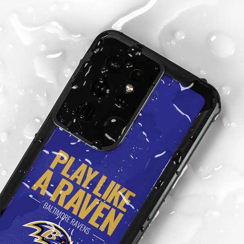NFL Baltimore Ravens Team Motto Galaxy S24 Ultra Waterproof Case