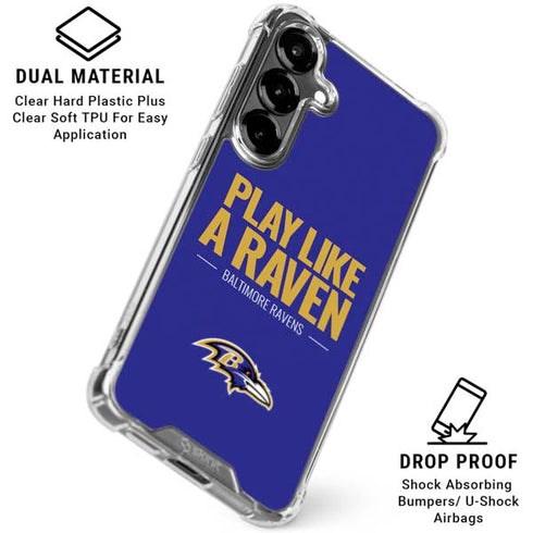 NFL Baltimore Ravens Team Motto Galaxy S26 Clear Case