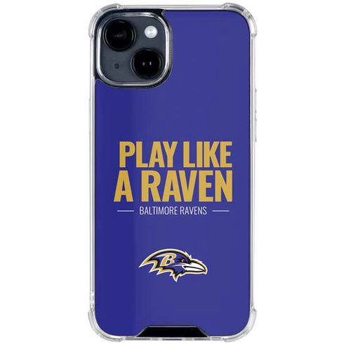 NFL Baltimore Ravens Team Motto iPhone 15 Clear Case