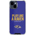 NFL Baltimore Ravens Team Motto iPhone 15 Clear Case