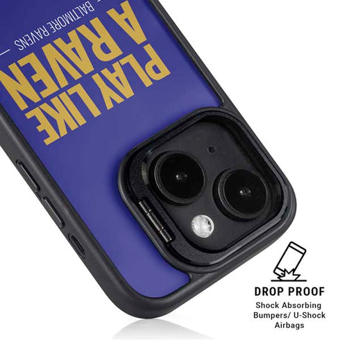 NFL Baltimore Ravens Team Motto iPhone 15 Kickstand Case