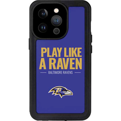 NFL Baltimore Ravens Team Motto iPhone 15 Pro Waterproof Case