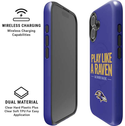 NFL Baltimore Ravens Team Motto iPhone 16 Magsafe Impact Case