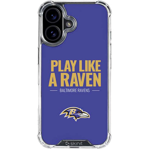 NFL Baltimore Ravens Team Motto iPhone 16 Plus Clear Case