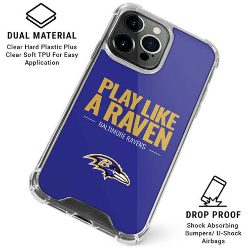 NFL Baltimore Ravens Team Motto iPhone 16 Pro Max Clear Case