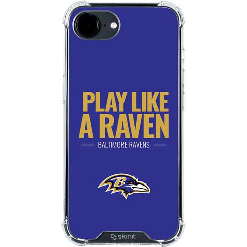 NFL Baltimore Ravens Team Motto iPhone 16e Clear Case