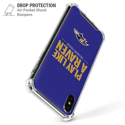 NFL Baltimore Ravens Team Motto iPhone X/XS Clear Case