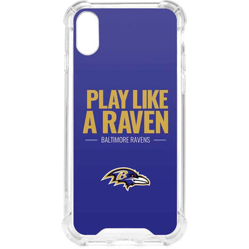 NFL Baltimore Ravens Team Motto iPhone XS Clear Case