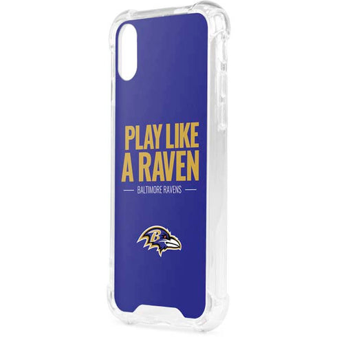 NFL Baltimore Ravens Team Motto iPhone XS Clear Case