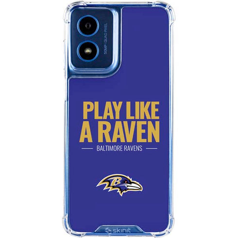 NFL Baltimore Ravens Team Motto Moto G 5G (2024) Clear Case
