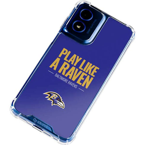 NFL Baltimore Ravens Team Motto Moto G 5G (2024) Clear Case