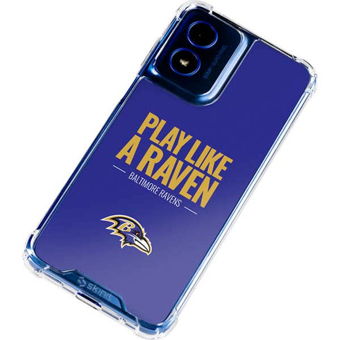 NFL Baltimore Ravens Team Motto Moto G Play 4G (2024) Clear Case