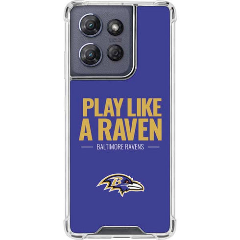 NFL Baltimore Ravens Team Motto Moto G Power 5G (2025) Clear Case