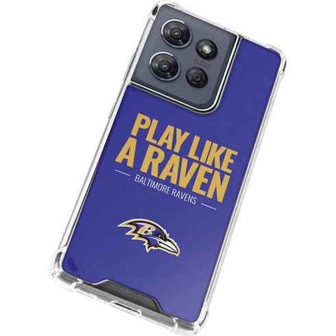 NFL Baltimore Ravens Team Motto Moto G Stylus 5G (2025) Clear Case