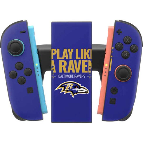 NFL Baltimore Ravens Team Motto Nintendo Switch 2 (2025) Joy-Con Controller Skin