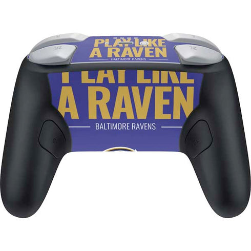 NFL Baltimore Ravens Team Motto Nintendo Switch 2 (2025) Pro Controller Skin