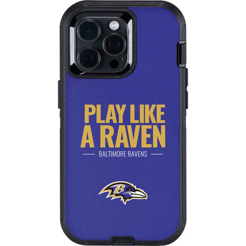 NFL Baltimore Ravens Team Motto Otterbox Defender iPhone Skin