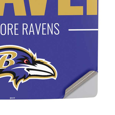 NFL Baltimore Ravens Team Motto PS5 Pro Disk Console Skin
