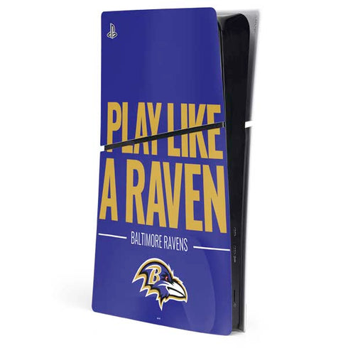 NFL Baltimore Ravens Team Motto PS5 Slim Digital Edition Console Skin
