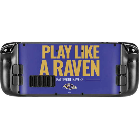 NFL Baltimore Ravens Team Motto Steam Deck Handheld Gaming Computer OLED Skin