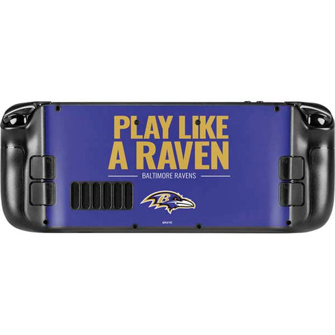 NFL Baltimore Ravens Team Motto Steam Deck Handheld Gaming Computer Skin