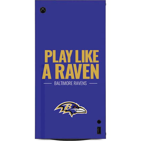NFL Baltimore Ravens Team Motto XBox Series X Digital Edition Console Skin