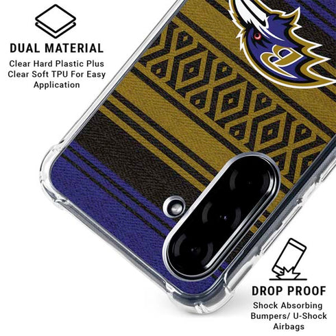 NFL Baltimore Ravens Trailblazer Galaxy A36 5G Clear Case