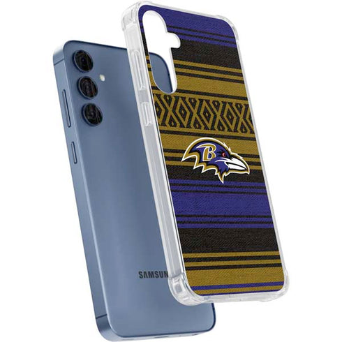 NFL Baltimore Ravens Trailblazer Galaxy A55 5G Clear Case
