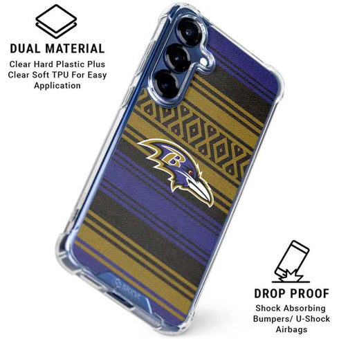 NFL Baltimore Ravens Trailblazer Galaxy S25 Plus Clear Case