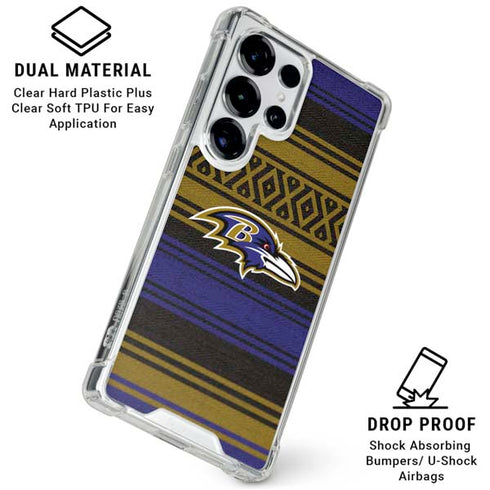NFL Baltimore Ravens Trailblazer Galaxy S25 Ultra Clear Case
