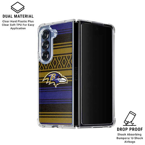 NFL Baltimore Ravens Trailblazer Galaxy Z Fold6 Clear Case